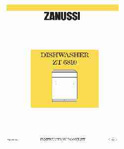 Zanussi Dishwasher ZT 6810-page_pdf